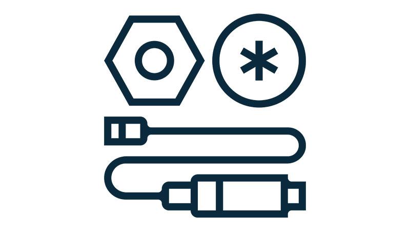 Pictogram: spare parts